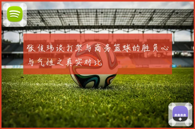 张佳玮谈打架与商务篮球的胜负心与气性之真实对比